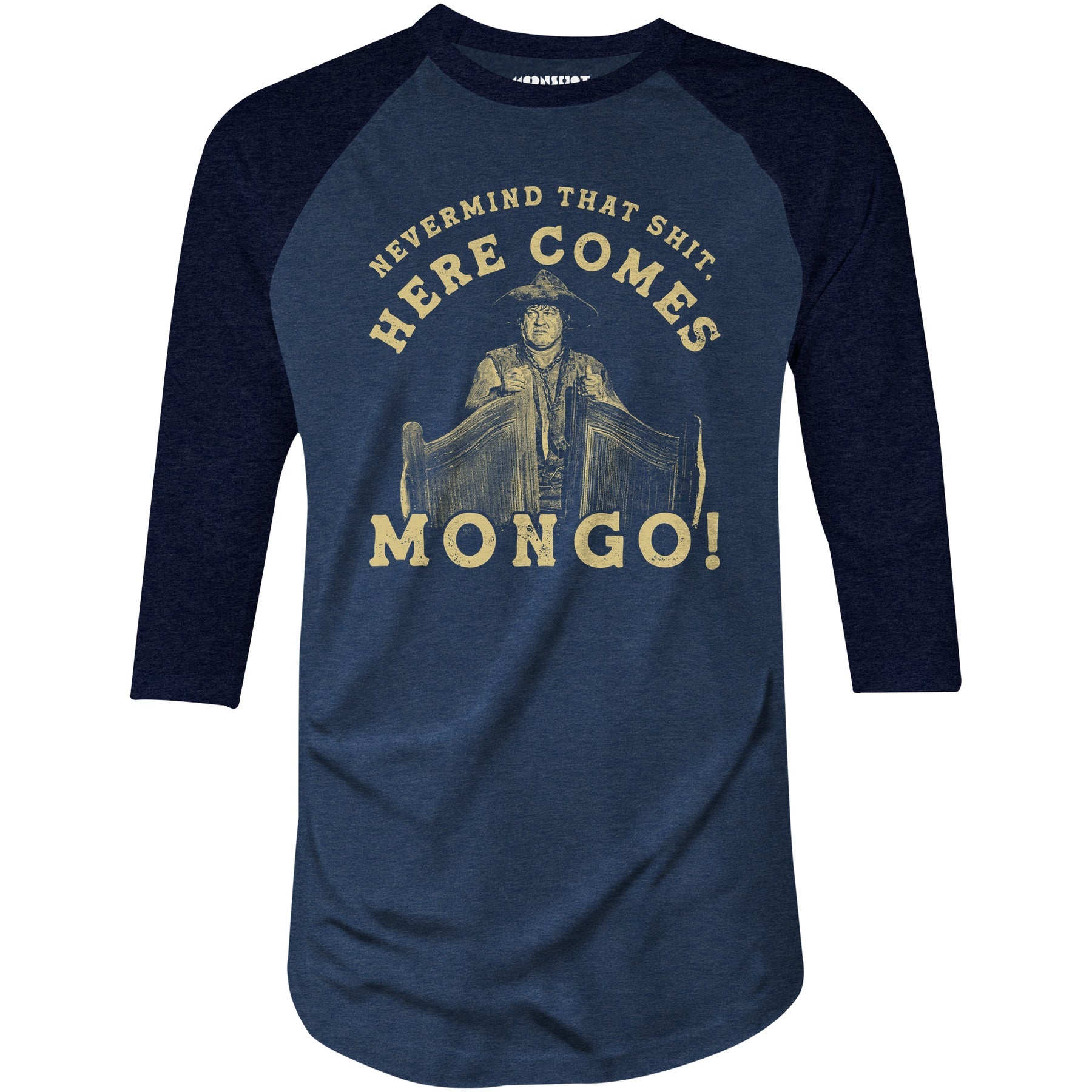 Here Comes Mongo! - 3/4 Sleeve Raglan T-Shirt