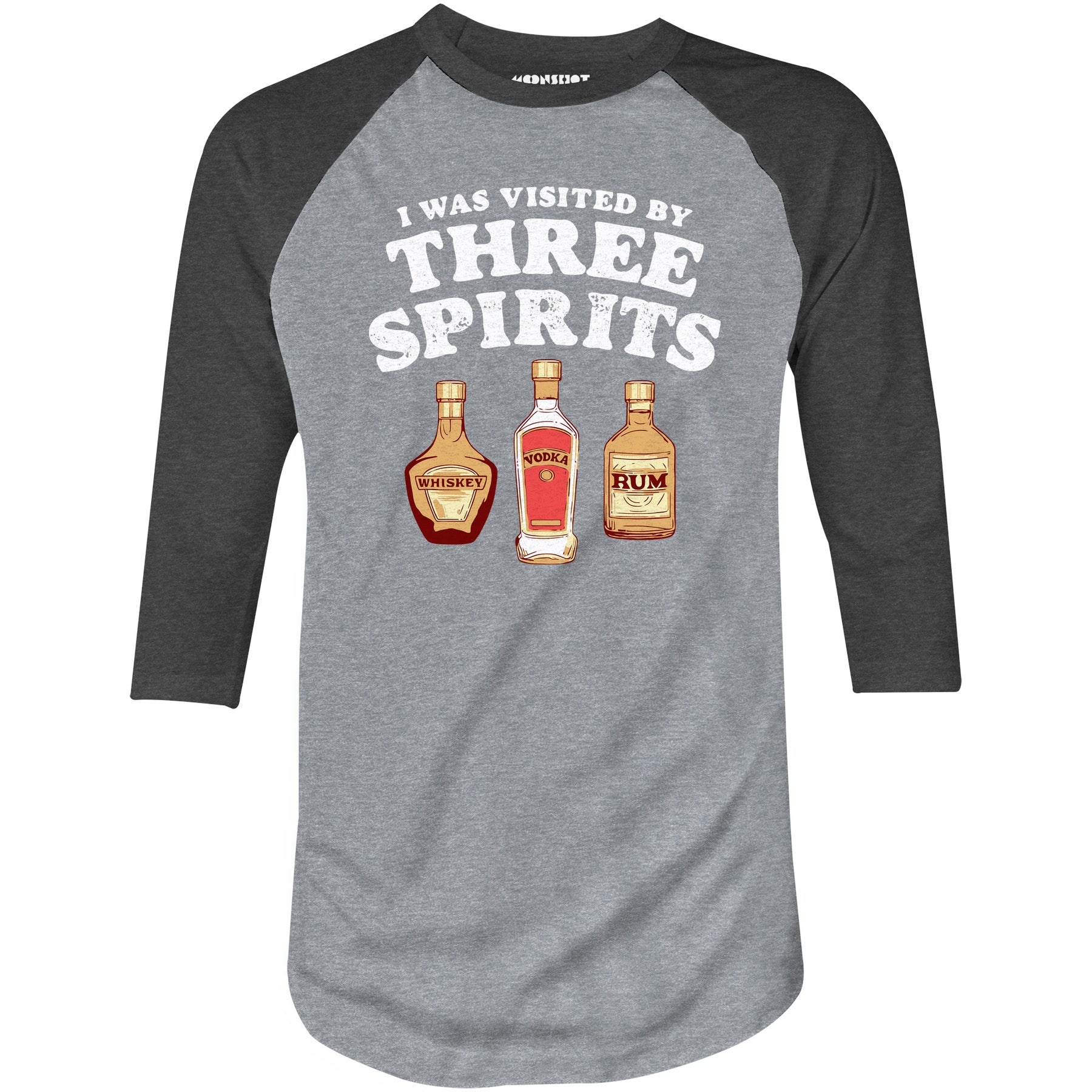 I Was Visited by Three Spirits - 3/4 Sleeve Raglan T-Shirt
