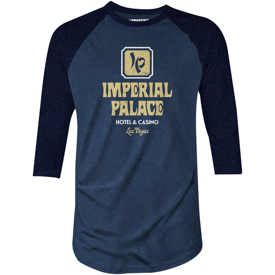 Imperial Palace Hotel & Casino - Vintage Las Vegas - 3/4 Sleeve Raglan T-Shirt