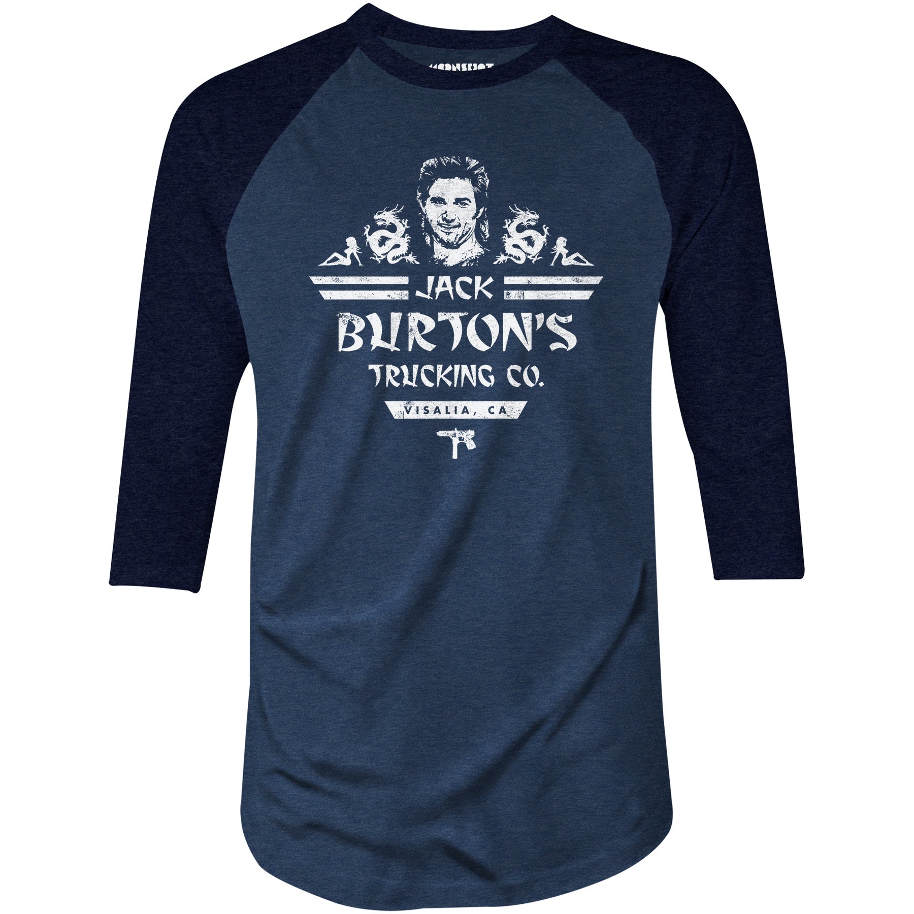 Jack Burton's Trucking Co. - 3/4 Sleeve Raglan T-Shirt