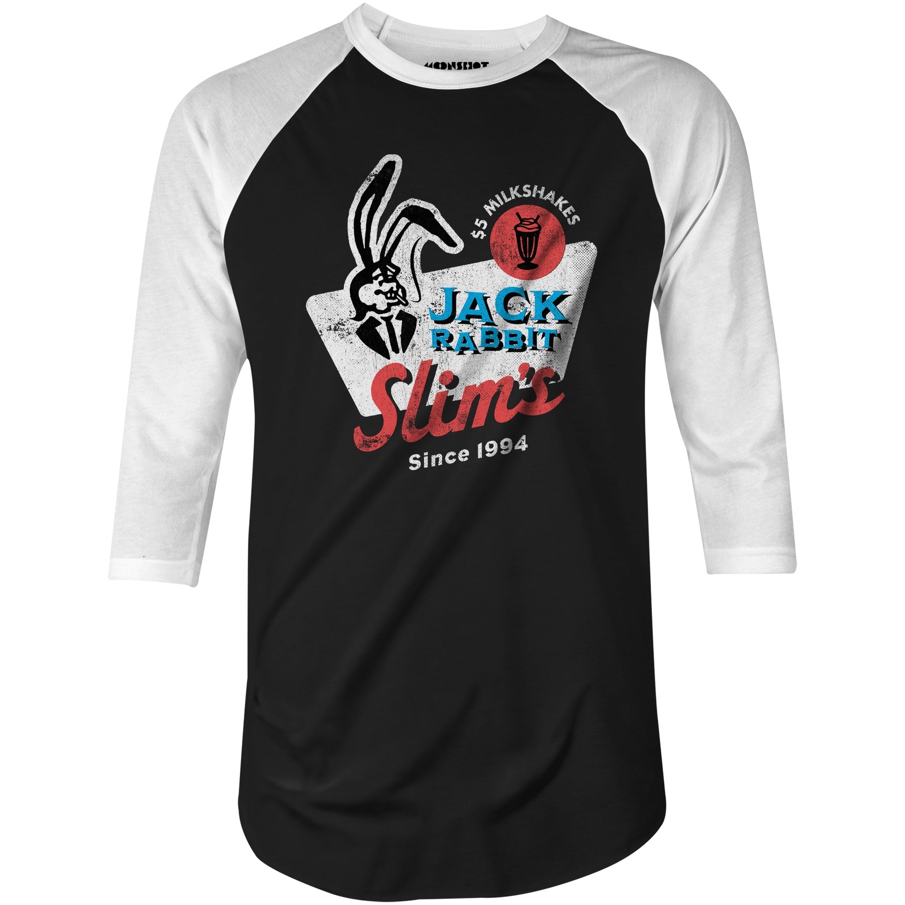 Jack Rabbit Slim's - 3/4 Sleeve Raglan T-Shirt