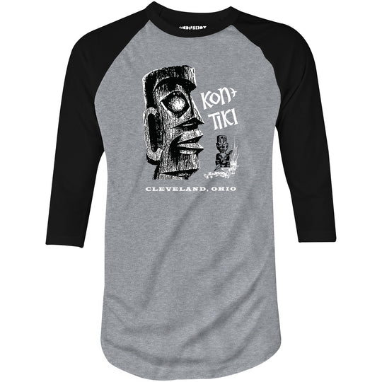 Kon-Tiki - Cleveland, OH - Vintage Tiki Bar - 3/4 Sleeve Raglan T-Shirt