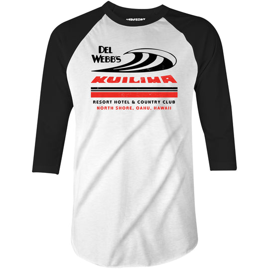 Kuilima - Oahu, Hawaii - Vintage Hotel - 3/4 Sleeve Raglan T-Shirt
