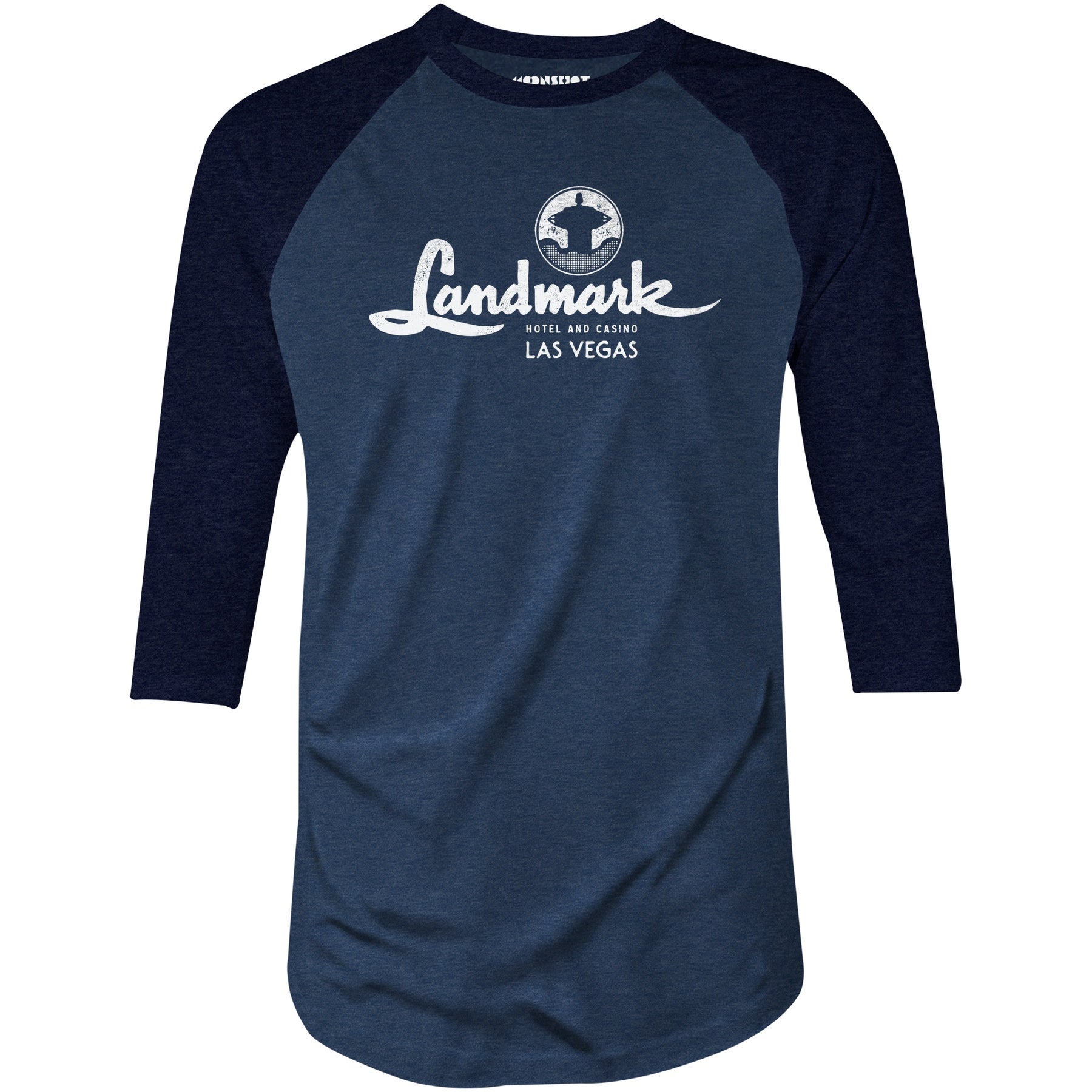 Landmark Hotel and Casino - Vintage Las Vegas - 3/4 Sleeve Raglan T-Shirt