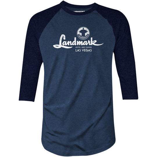 Landmark Hotel and Casino - Vintage Las Vegas - 3/4 Sleeve Raglan T-Shirt