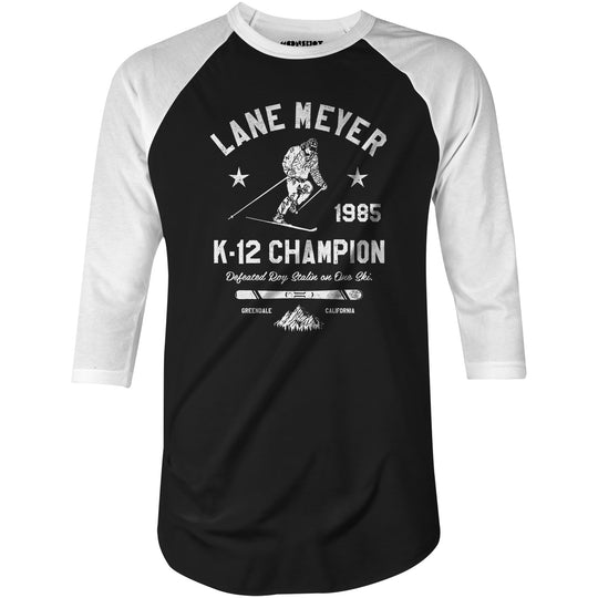 Lane Meyer K-12 Champion - 3/4 Sleeve Raglan T-Shirt