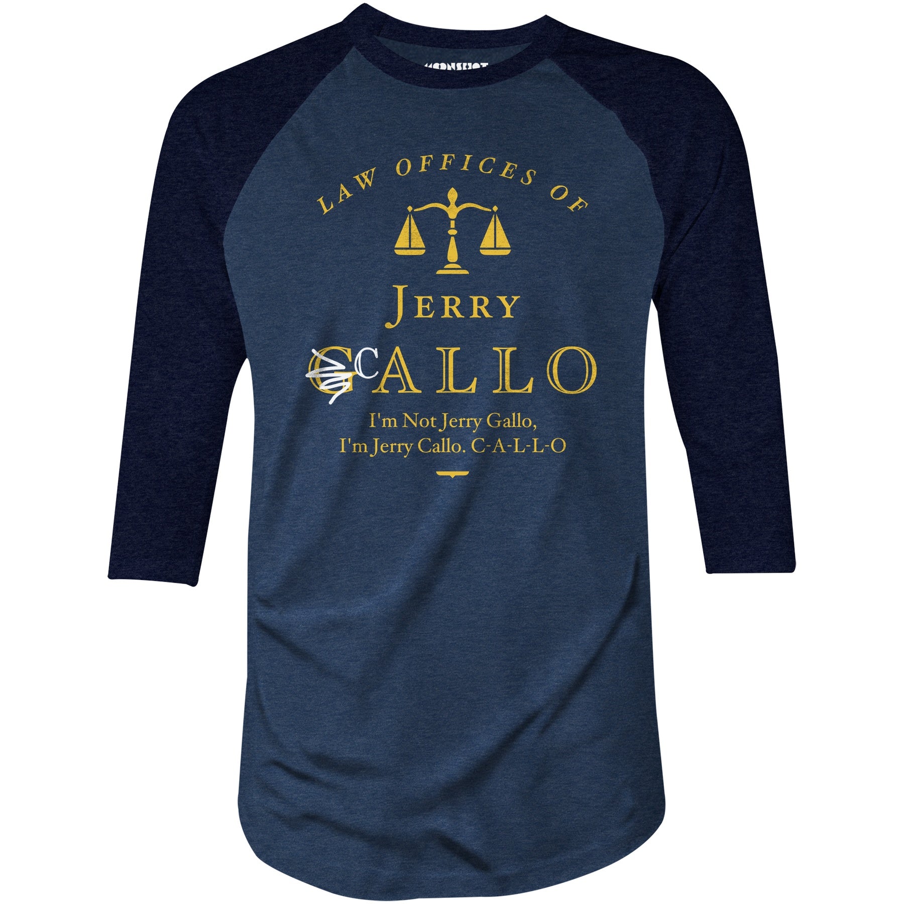 Law Offices of Jerry Callo - 3/4 Sleeve Raglan T-Shirt