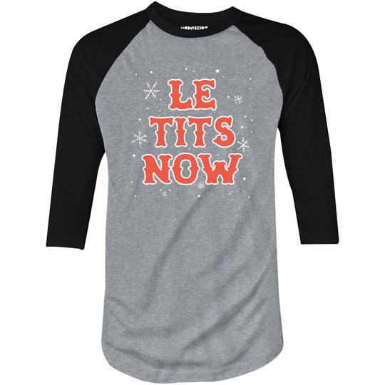Let it Snow - 3/4 Sleeve Raglan T-Shirt