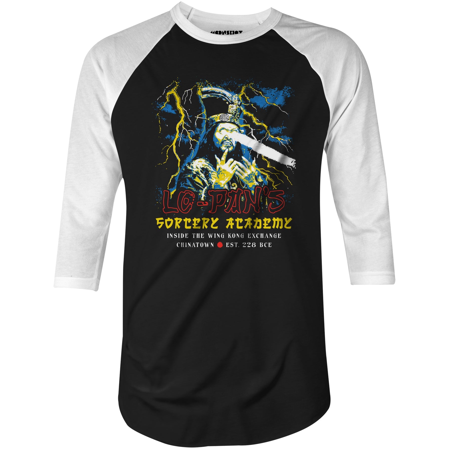 Lo Pan's Sorcery Academy - 3/4 Sleeve Raglan T-Shirt