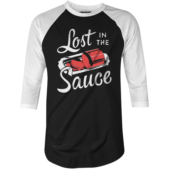 Lost in the Sauce - 3/4 Sleeve Raglan T-Shirt
