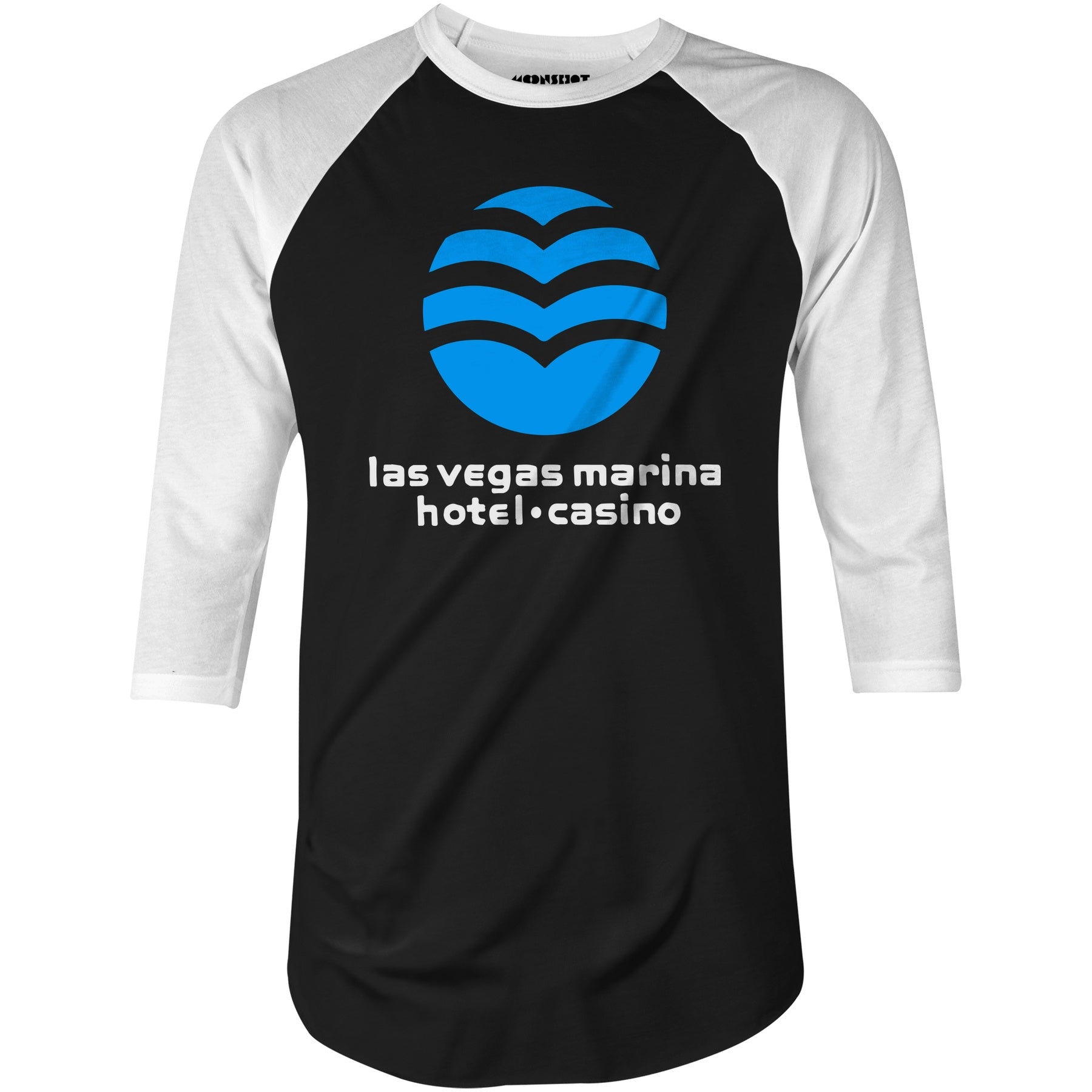 Marina Hotel & Casino - Vintage Las Vegas - 3/4 Sleeve Raglan T-Shirt