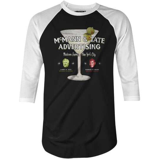 McMann and Tate Advertising - 3/4 Sleeve Raglan T-Shirt