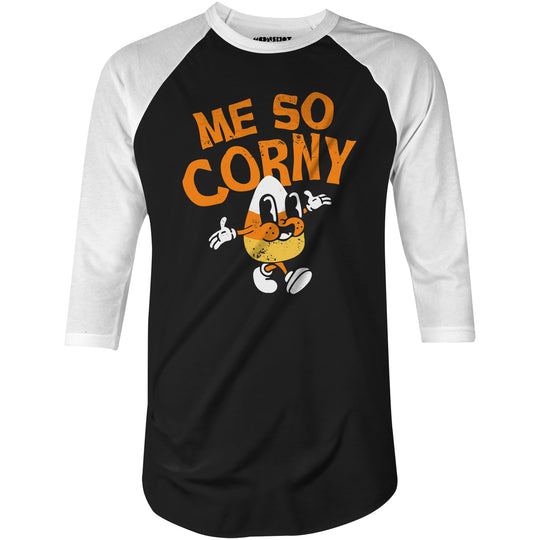 Me So Corny v2 - 3/4 Sleeve Raglan T-Shirt