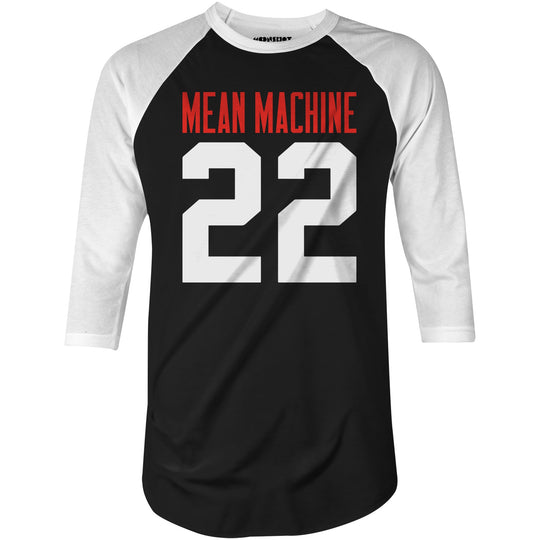 Mean Machine Football Jersey - 3/4 Sleeve Raglan T-Shirt