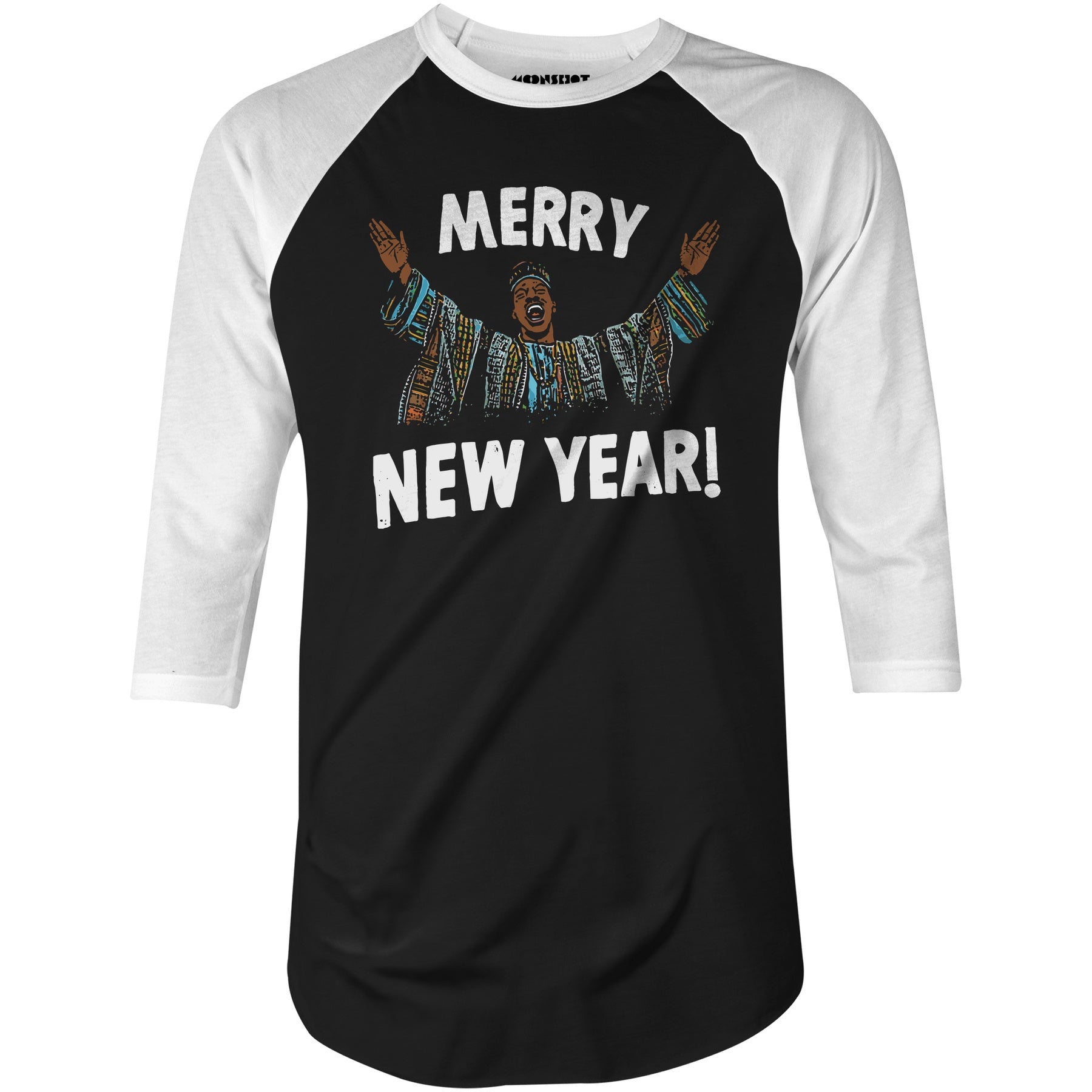 Merry New Year - 3/4 Sleeve Raglan T-Shirt