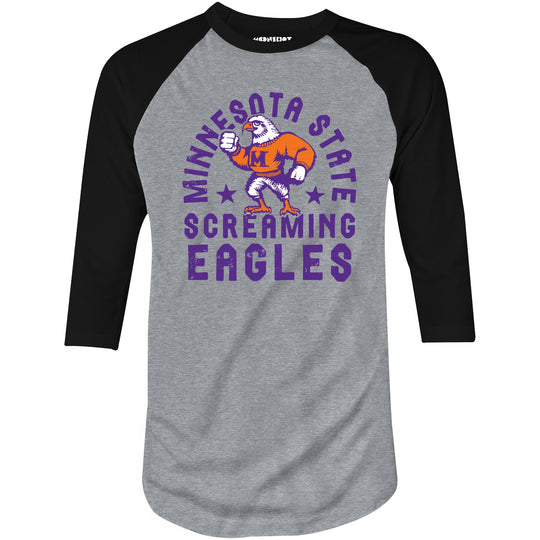 Minnesota State Screaming Eagles - 3/4 Sleeve Raglan T-Shirt