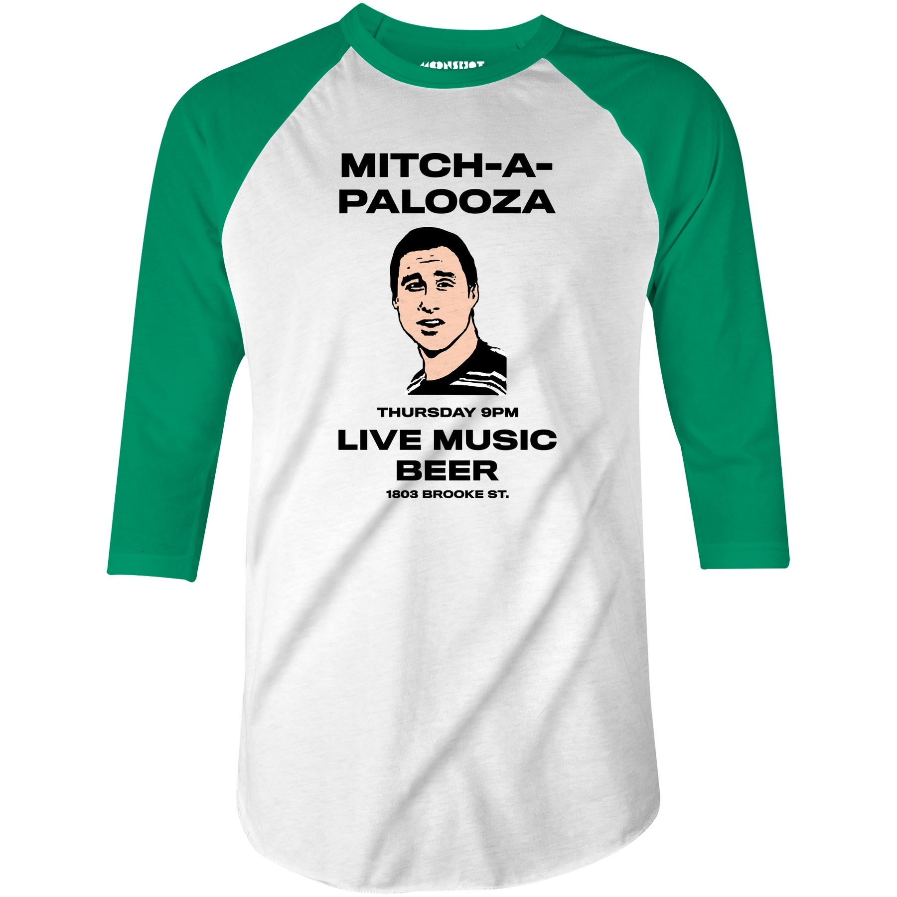Mitch-A-Palooza - 3/4 Sleeve Raglan T-Shirt