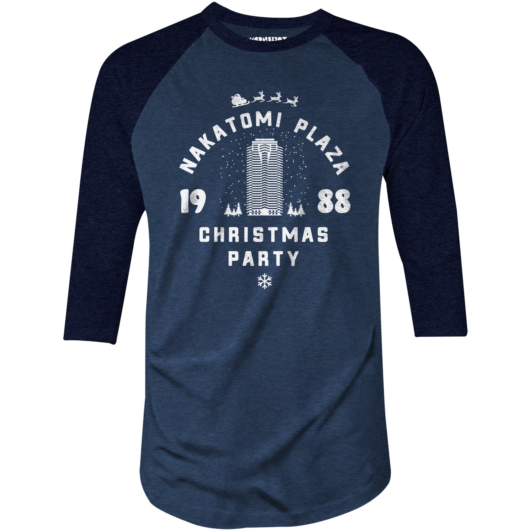 Nakatomi Plaza Christmas Party - 3/4 Sleeve Raglan T-Shirt