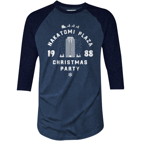 Nakatomi Plaza Christmas Party - 3/4 Sleeve Raglan T-Shirt