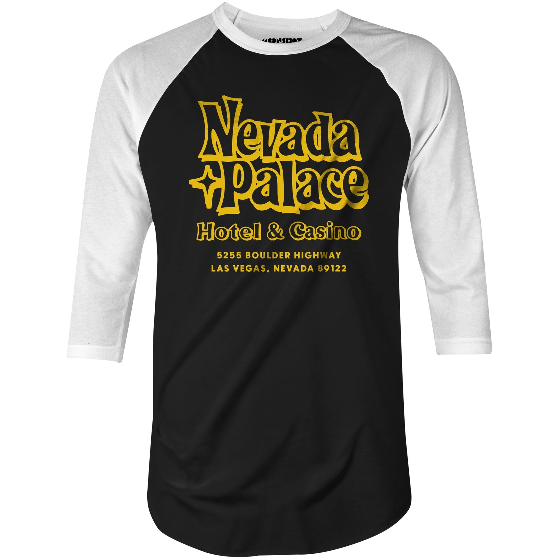 Nevada Palace Hotel & Casino - Vintage Las Vegas - 3/4 Sleeve Raglan T-Shirt