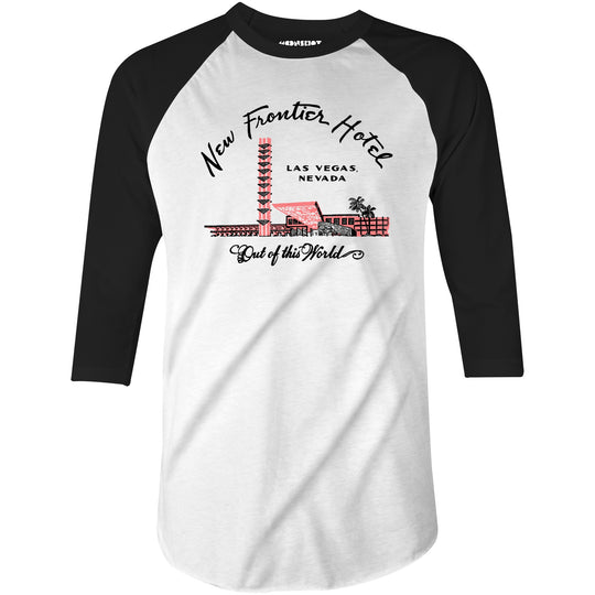 New Frontier Hotel - Vintage Las Vegas - 3/4 Sleeve Raglan T-Shirt