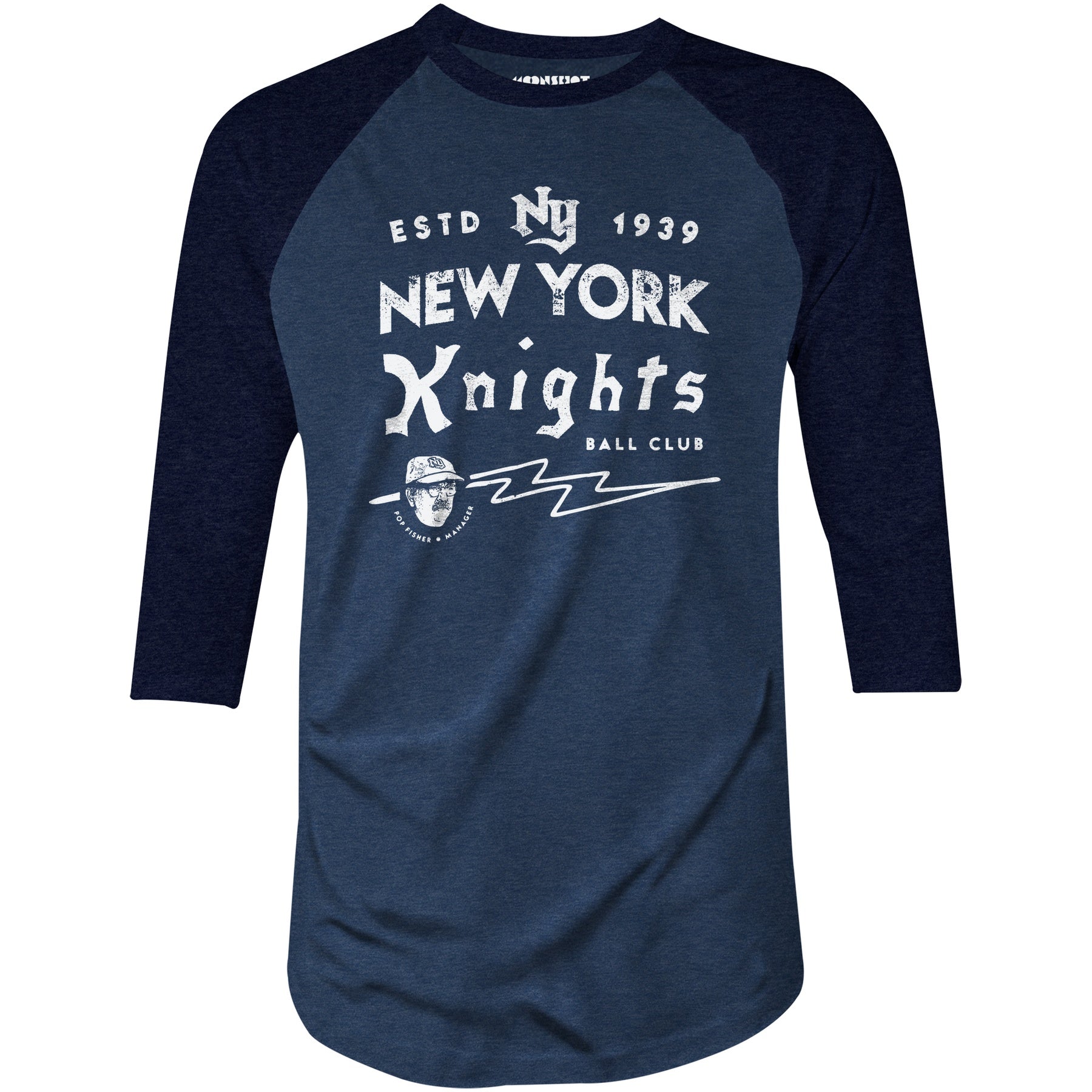 New York Knights Ball Club - 3/4 Sleeve Raglan T-Shirt