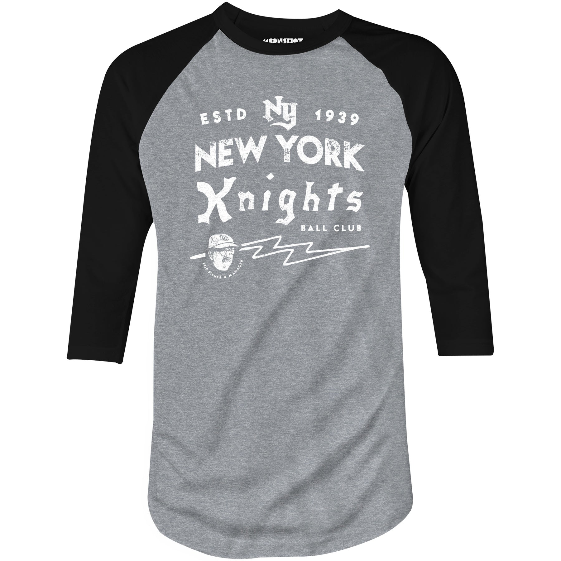 New York Knights Ball Club - 3/4 Sleeve Raglan T-Shirt