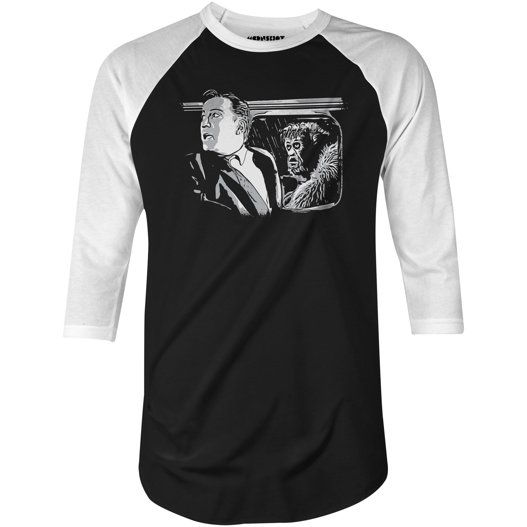 Nightmare at 20000 Feet - 3/4 Sleeve Raglan T-Shirt