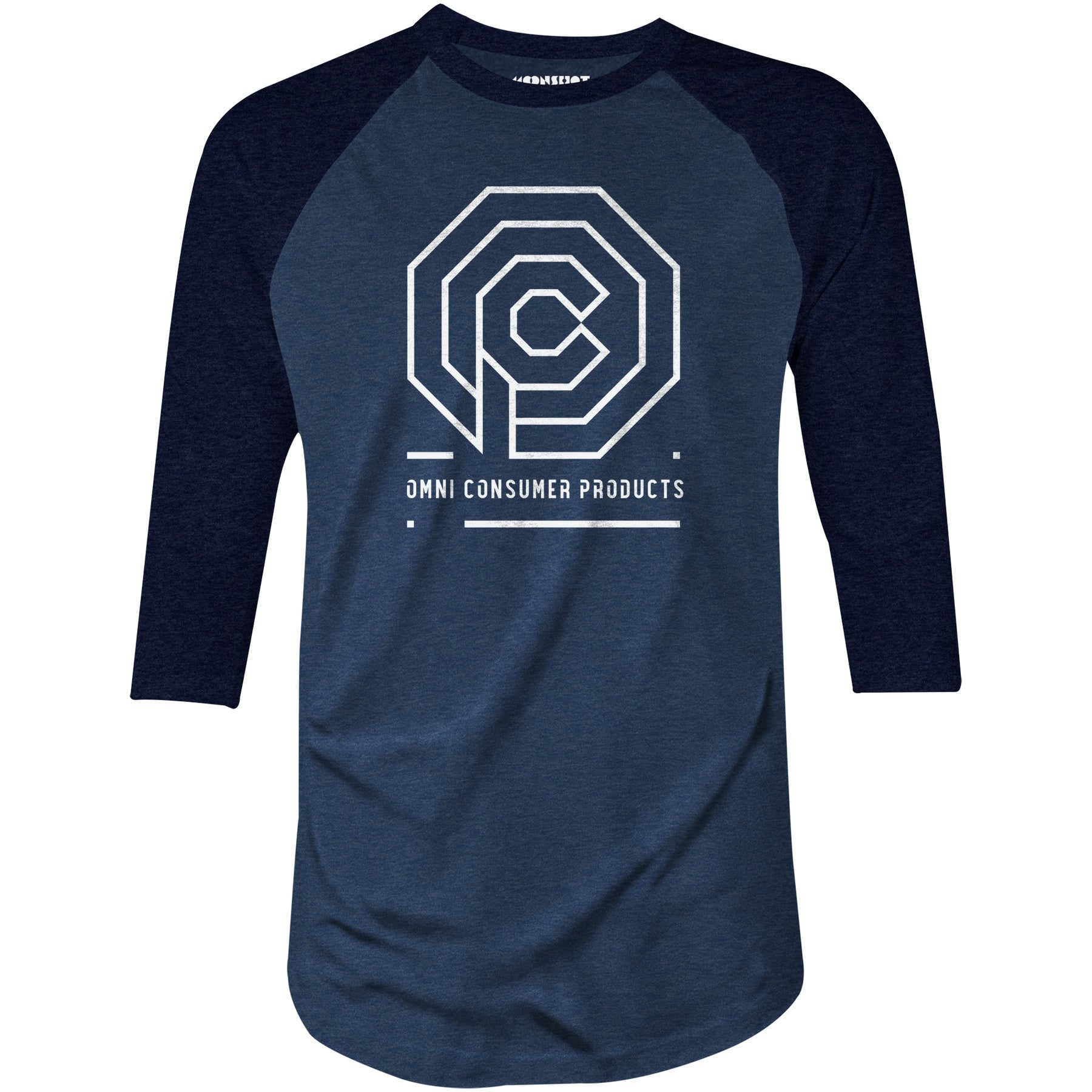 OCP Omni Consumer Products - 3/4 Sleeve Raglan T-Shirt