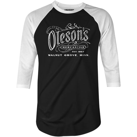 Oleson's Mercantile - 3/4 Sleeve Raglan T-Shirt