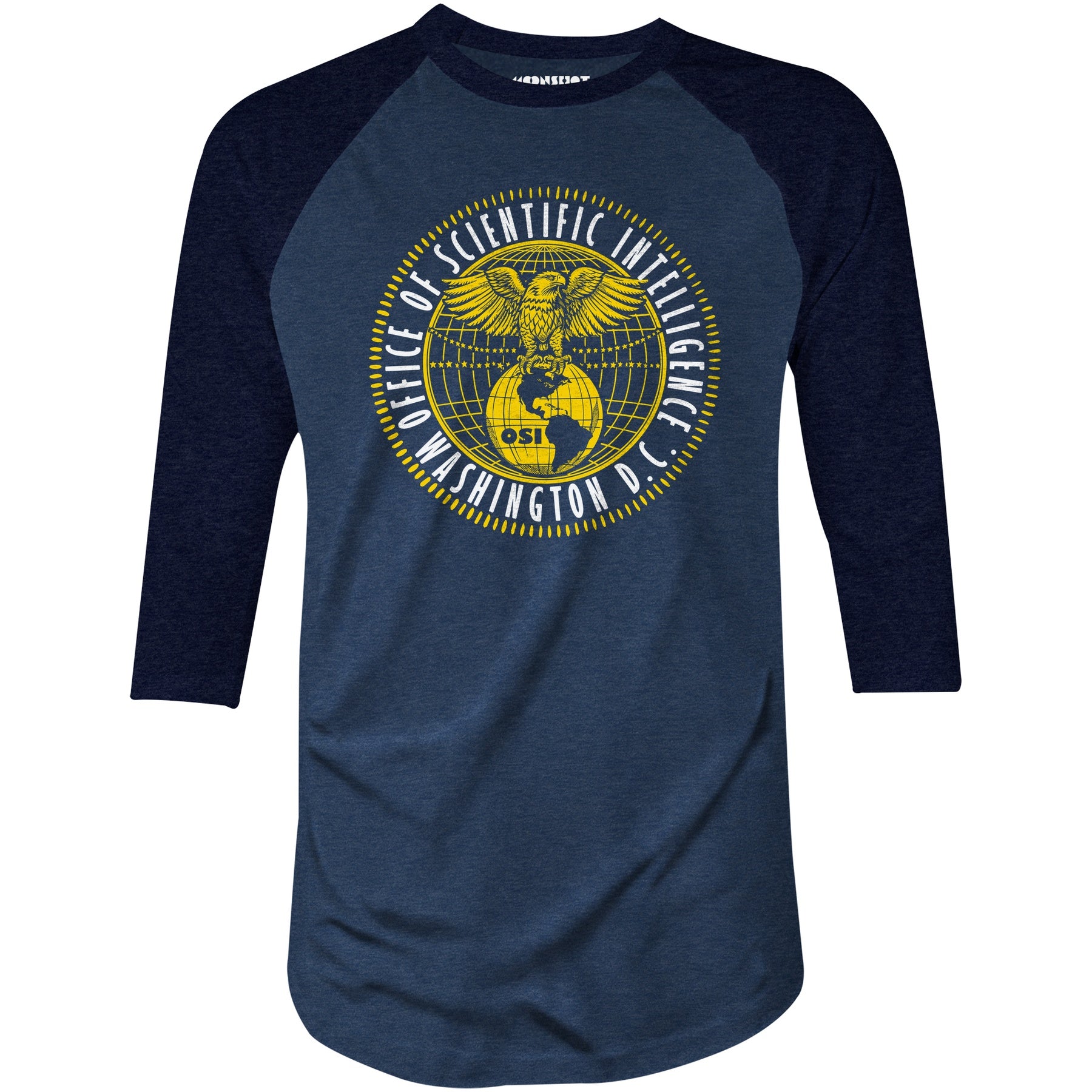 OSI Office of Scientific Intelligence - 3/4 Sleeve Raglan T-Shirt