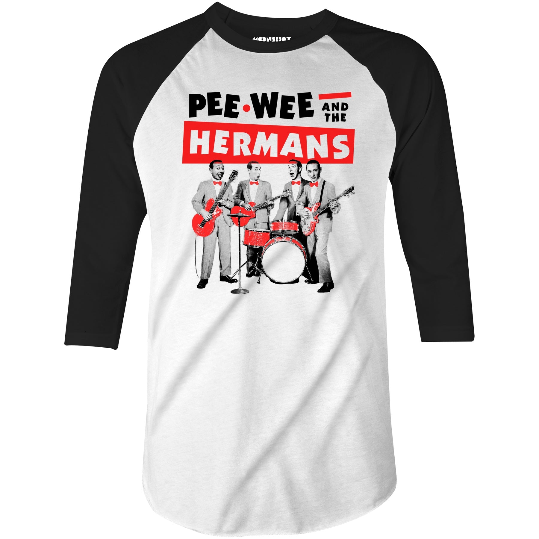Pee-Wee and The Hermans - 3/4 Sleeve Raglan T-Shirt