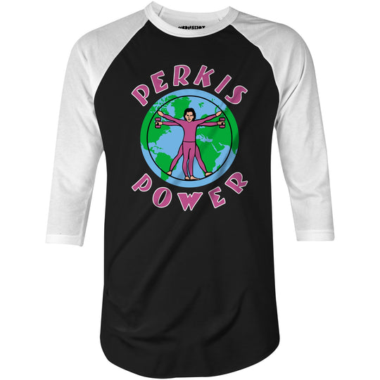 Perkis Power - 3/4 Sleeve Raglan T-Shirt