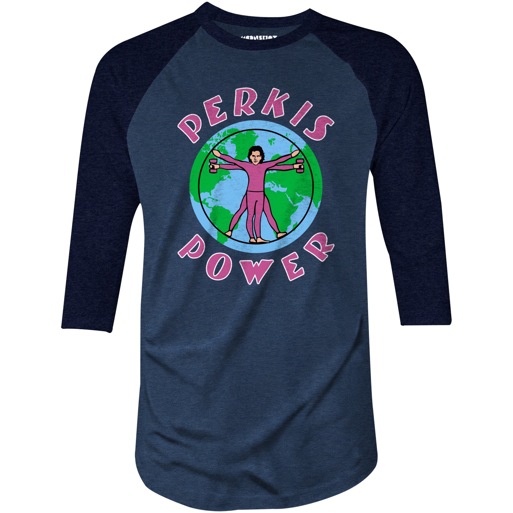Perkis Power - 3/4 Sleeve Raglan T-Shirt