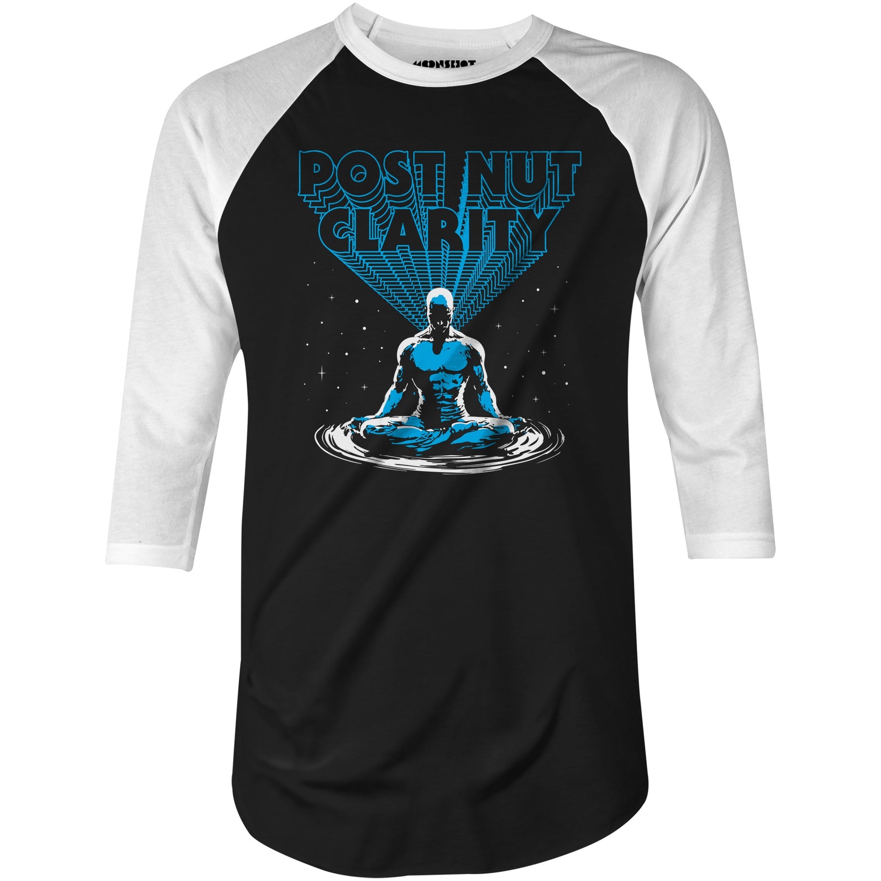 Post Nut Clarity - 3/4 Sleeve Raglan T-Shirt