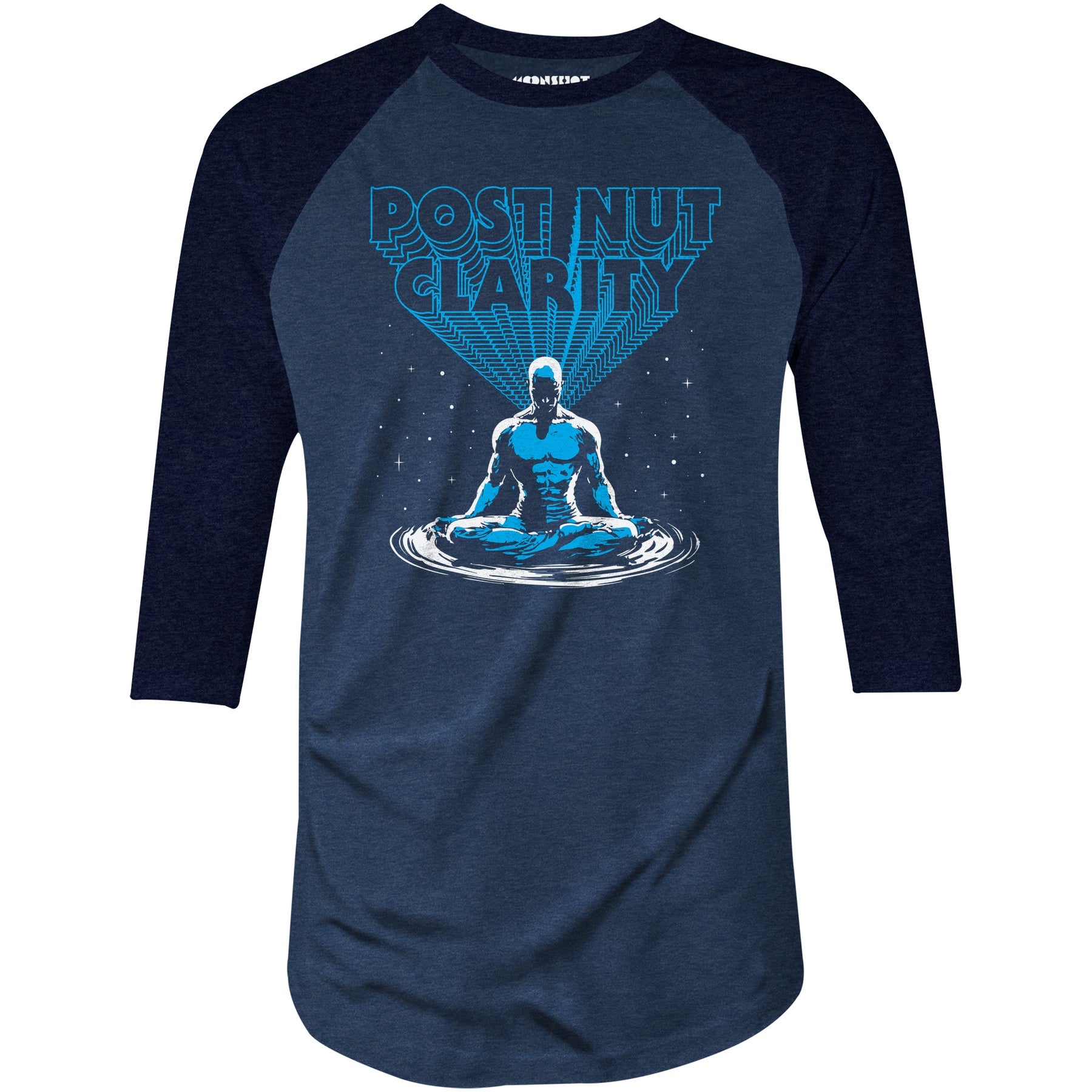 Post Nut Clarity - 3/4 Sleeve Raglan T-Shirt