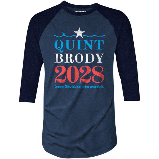 Quint Brody 2028 - 3/4 Sleeve Raglan T-Shirt