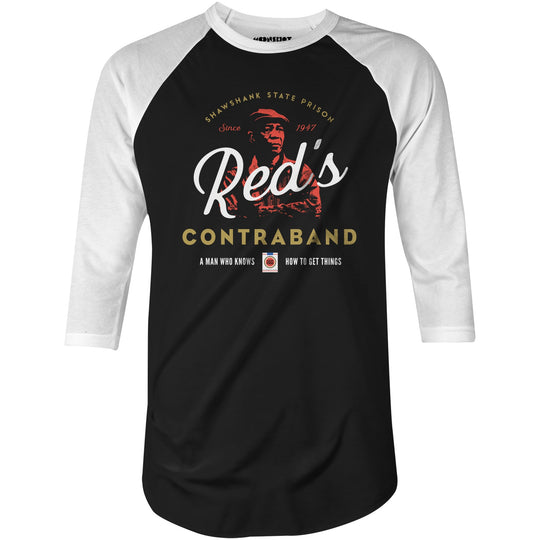 Red's Contraband - 3/4 Sleeve Raglan T-Shirt