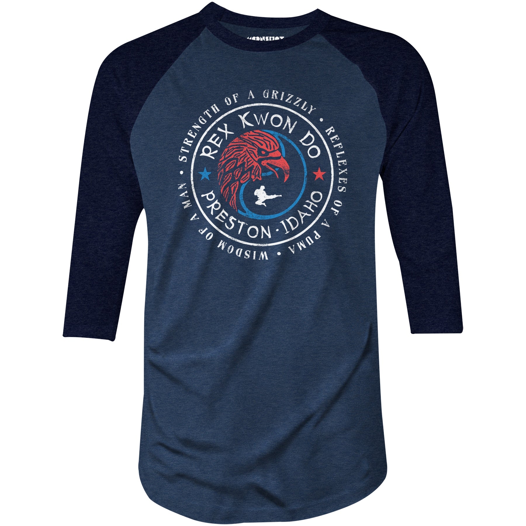 Rex Kwon Do - 3/4 Sleeve Raglan T-Shirt