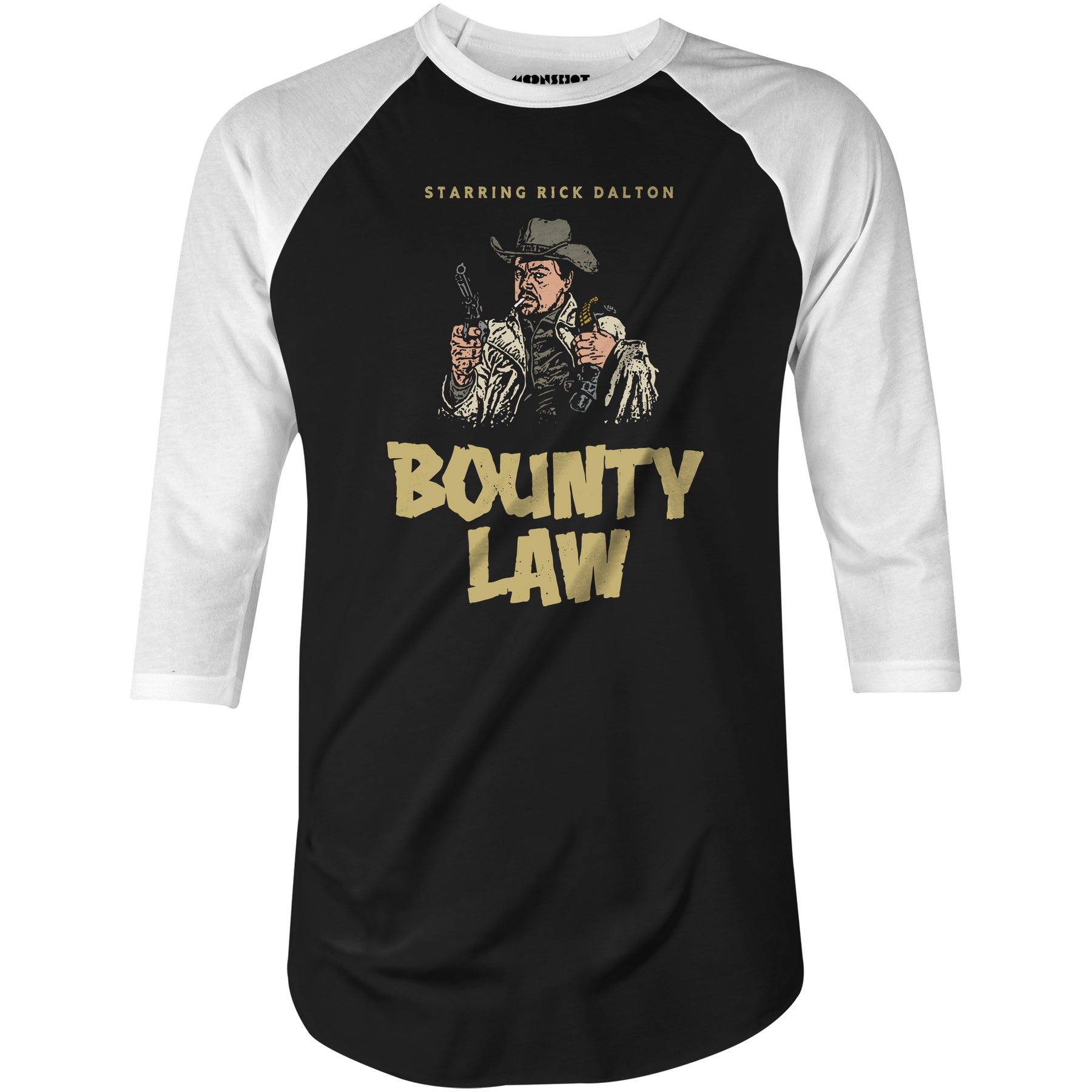 Rick Dalton - Bounty Law - 3/4 Sleeve Raglan T-Shirt