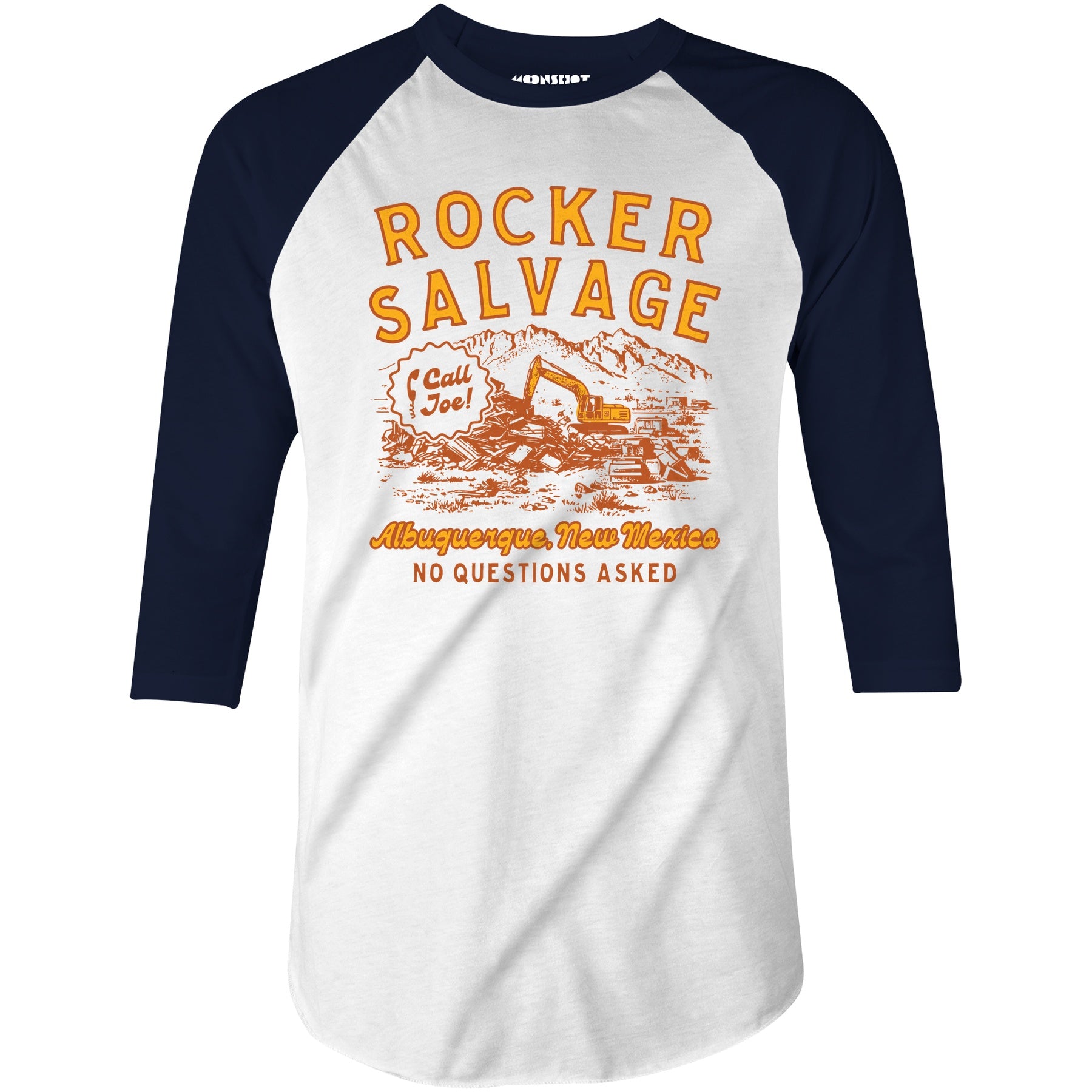 Rocker Salvage - New Mexico - 3/4 Sleeve Raglan T-Shirt