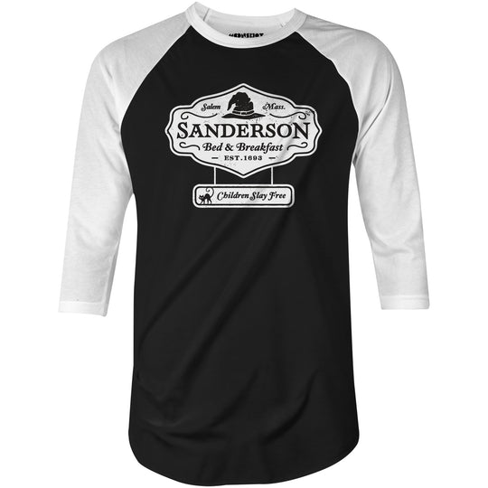 Sanderson Bed & Breakfast - 3/4 Sleeve Raglan T-Shirt