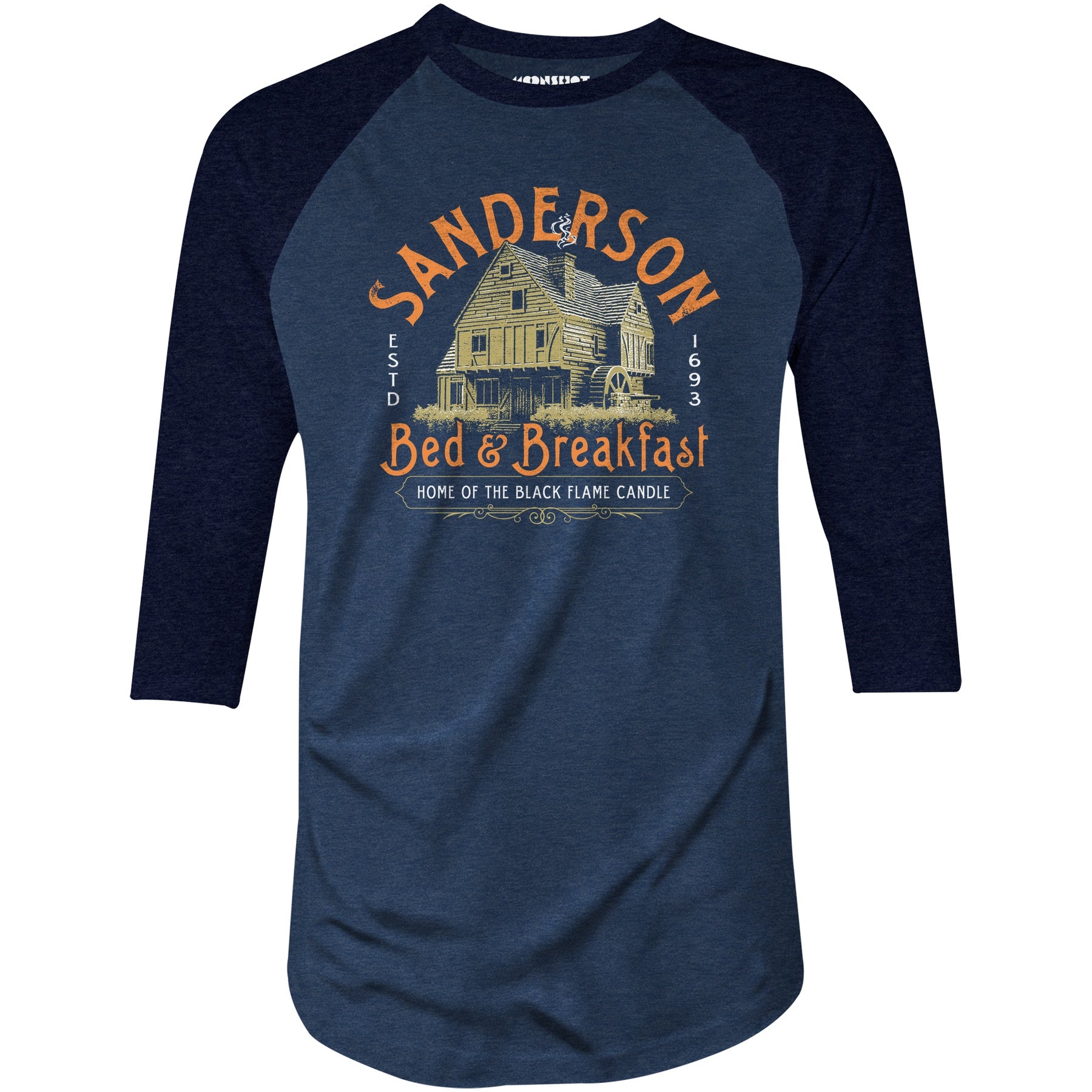 Sanderson Bed & Breakfast ESTD 1693 - 3/4 Sleeve Raglan T-Shirt