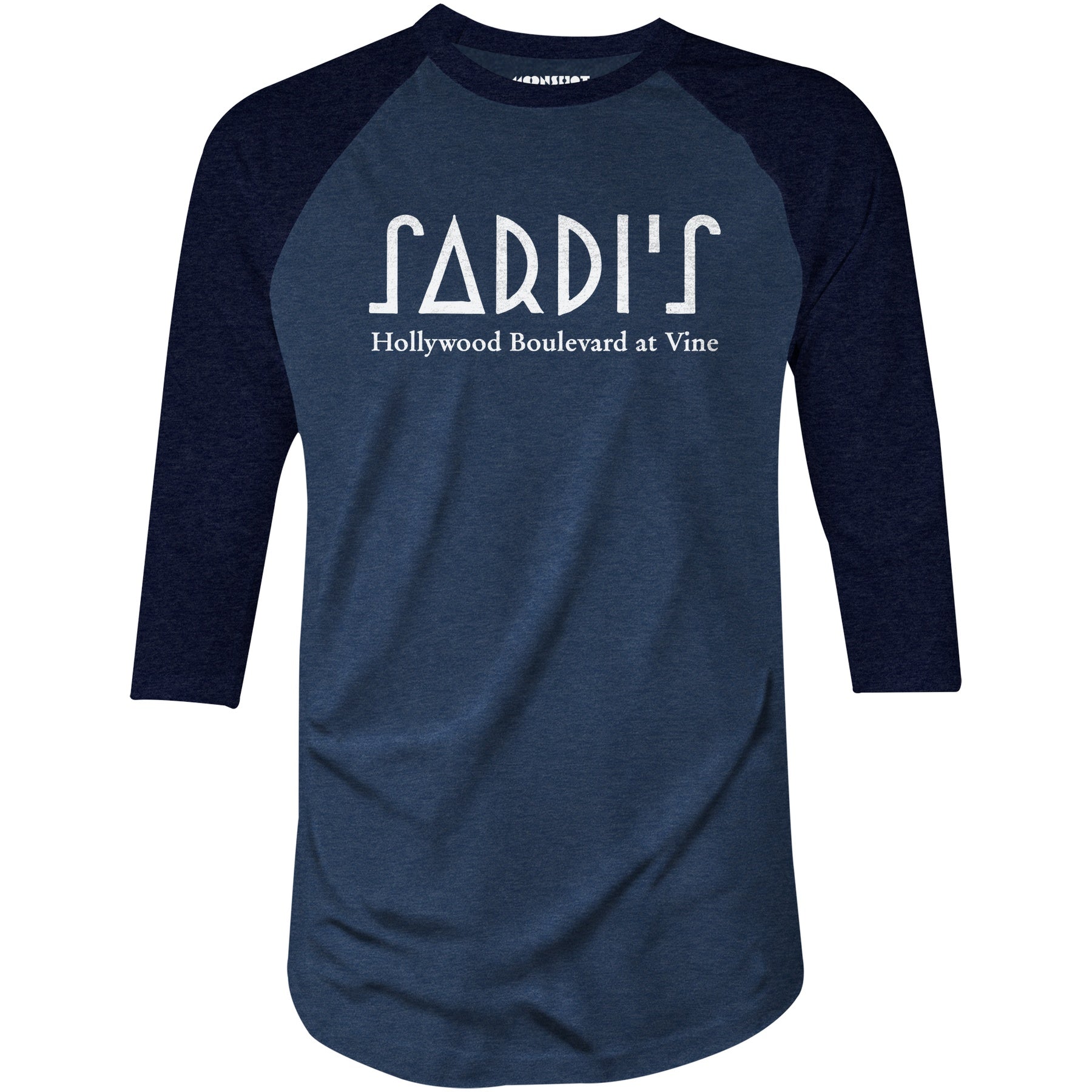 Sardi's - Hollywood, CA - Vintage Restaurant - 3/4 Sleeve Raglan T-Shirt
