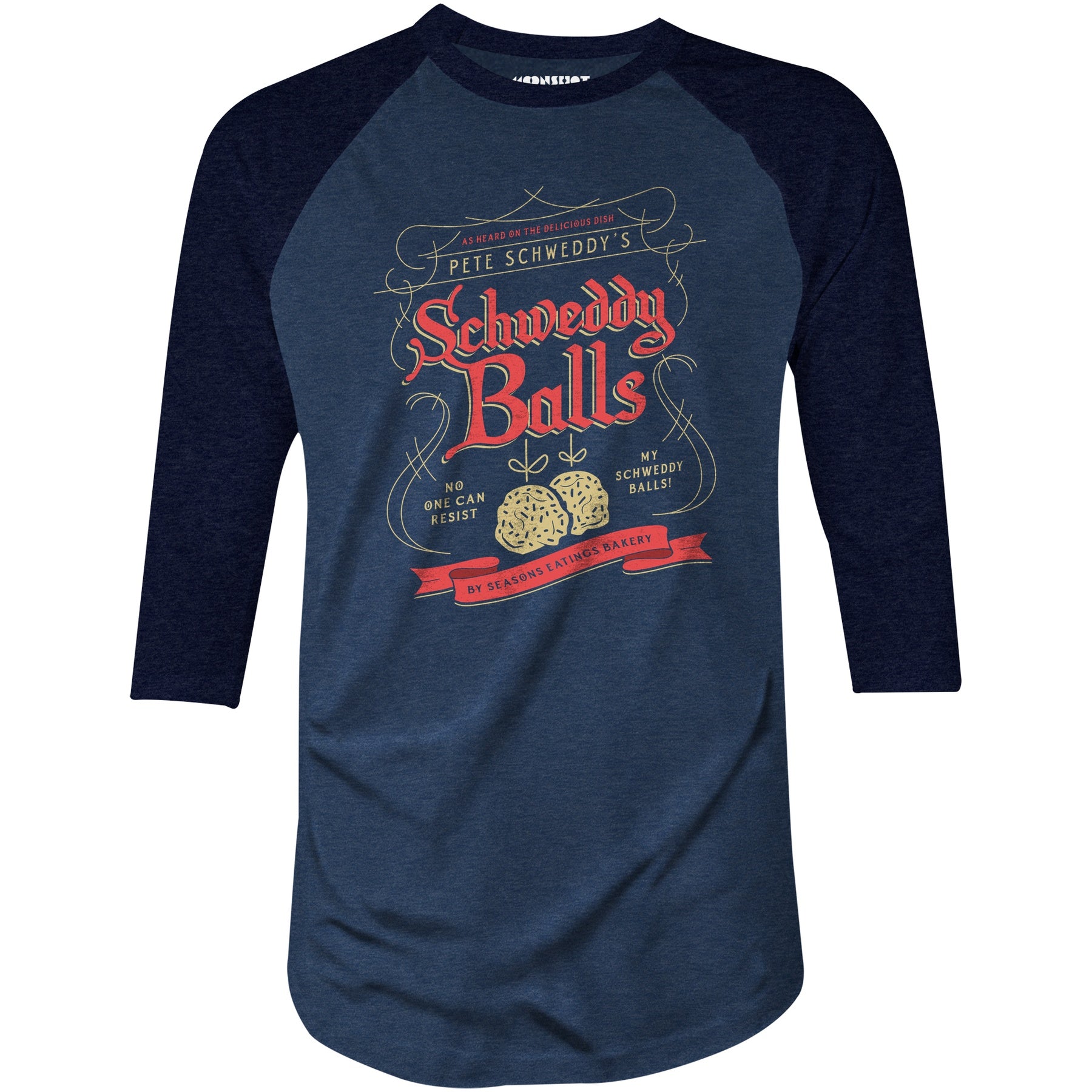 Schweddy Balls - 3/4 Sleeve Raglan T-Shirt
