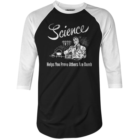 Science - 3/4 Sleeve Raglan T-Shirt