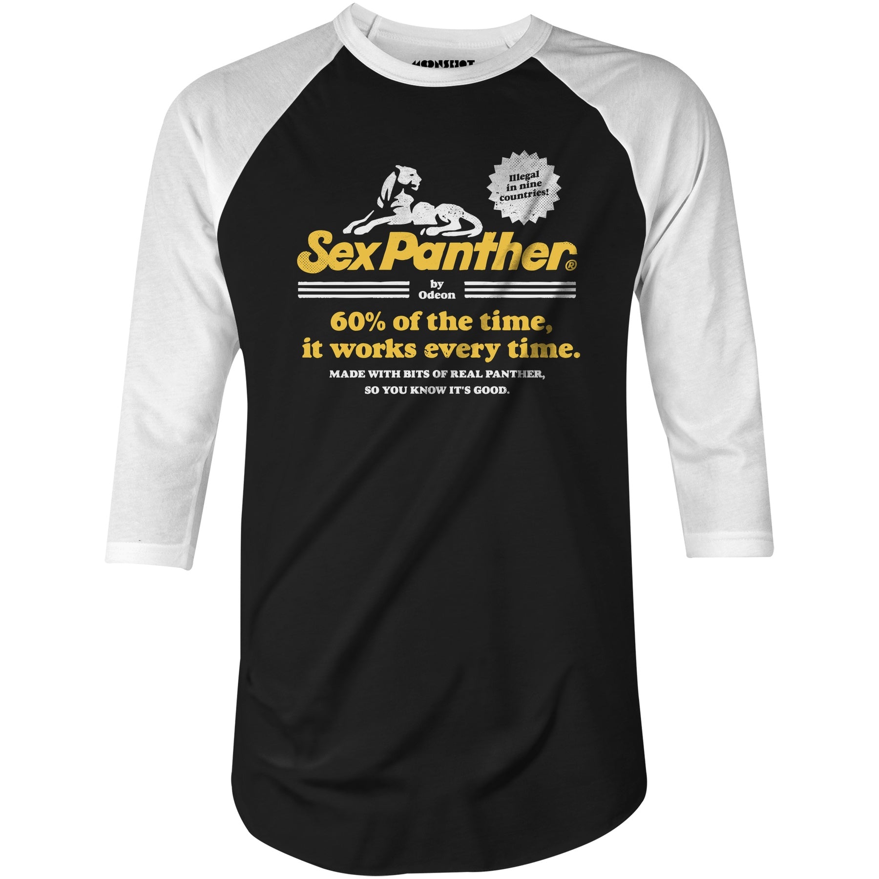 Sex Panther Cologne - 3/4 Sleeve Raglan T-Shirt