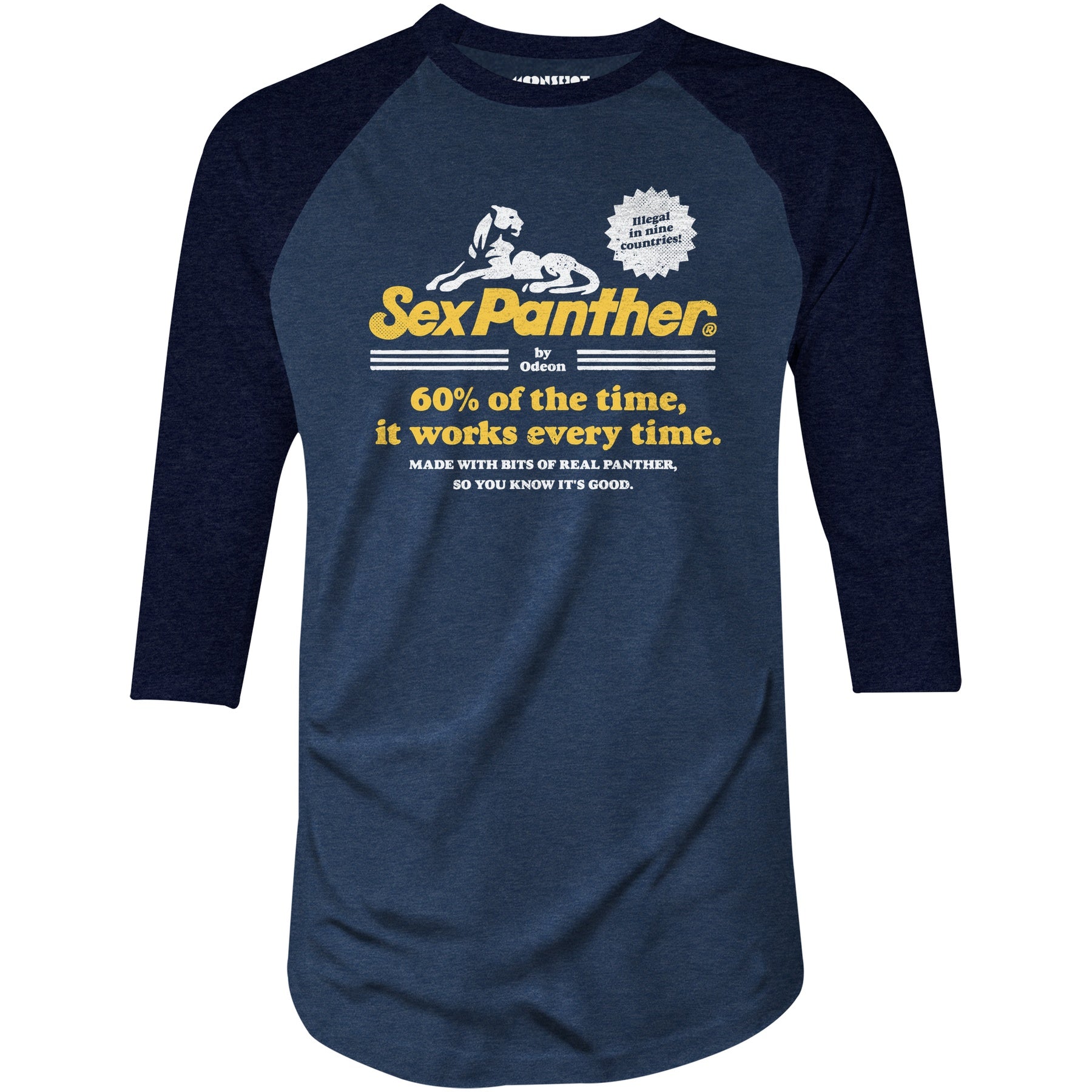 Sex Panther Cologne - 3/4 Sleeve Raglan T-Shirt