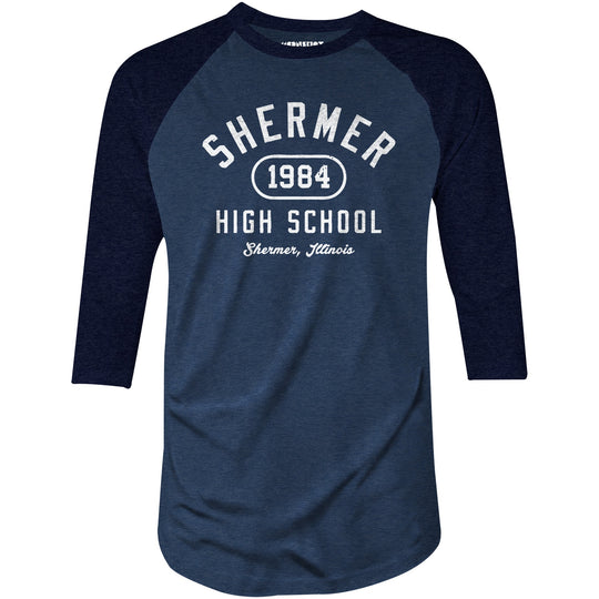 Shermer High School 1984 - 3/4 Sleeve Raglan T-Shirt
