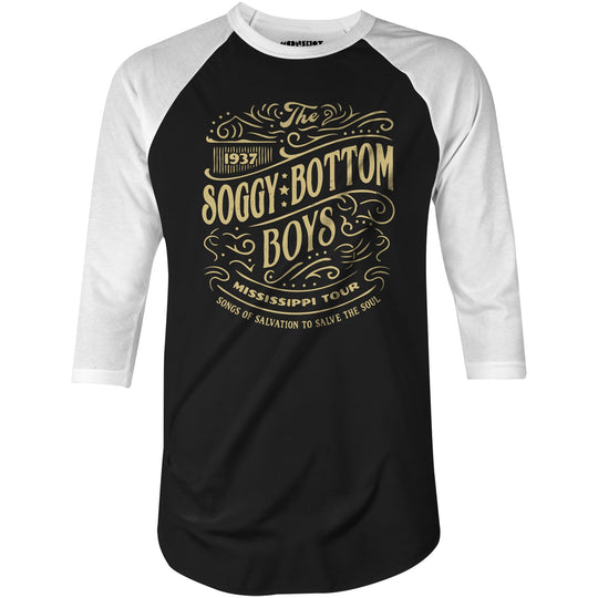Soggy Bottom Boys - 1937 Mississippi Tour - 3/4 Sleeve Raglan T-Shirt